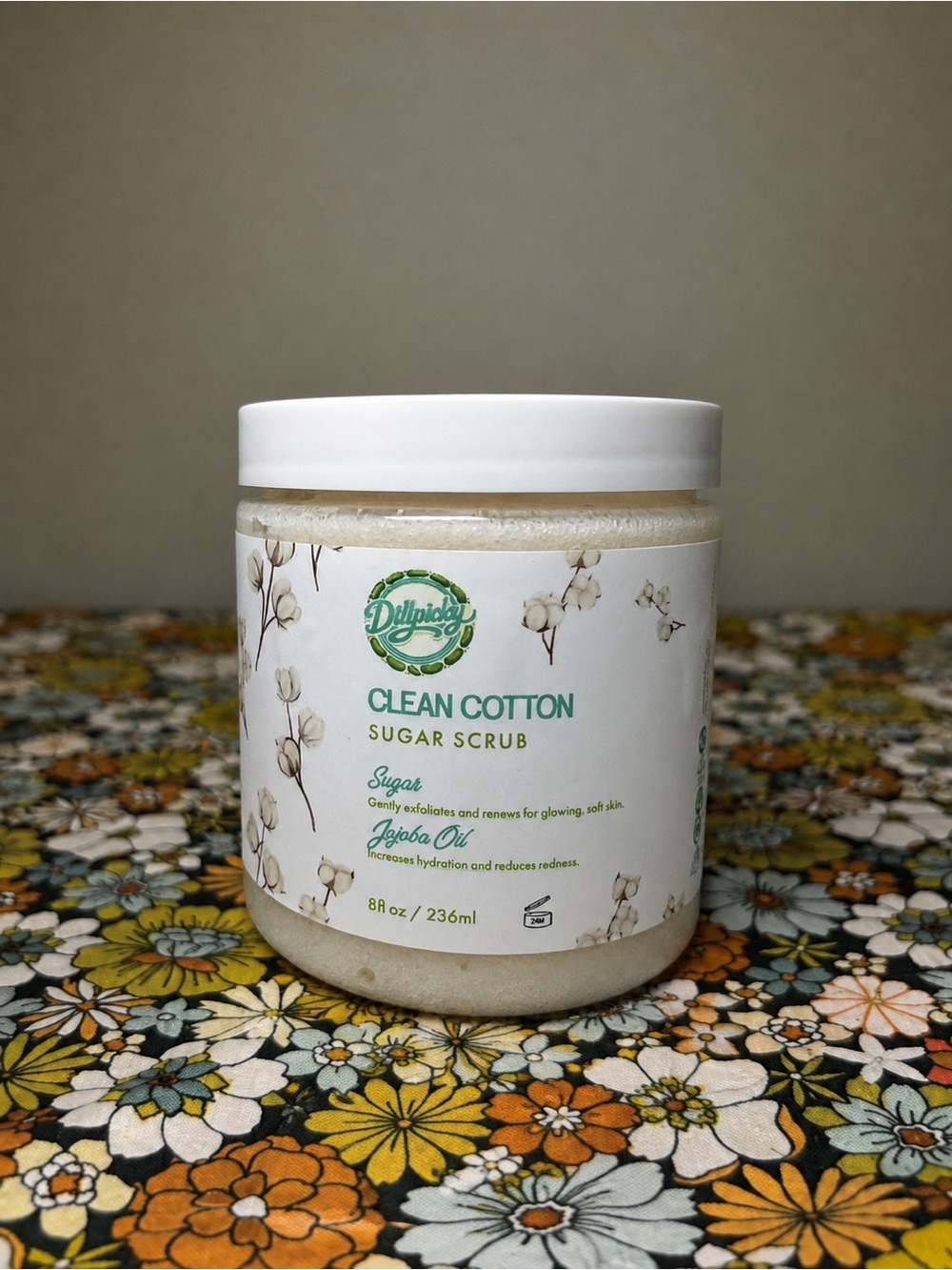 Aminnah DillPicky Clean Cotton Sugar Scrub